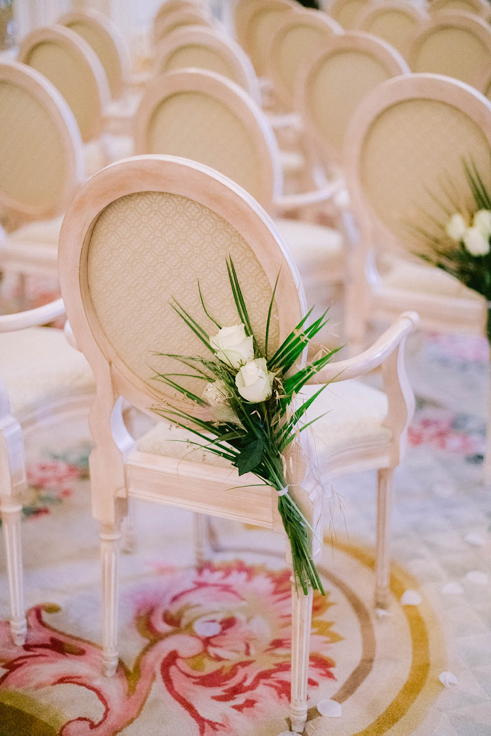 decoration for the ceremony in the ritz paris